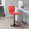 Armen Living Bardot Adjustable Height Red Faux Leather Swivel Bar Stool LCBABABLRED - alternate 6
